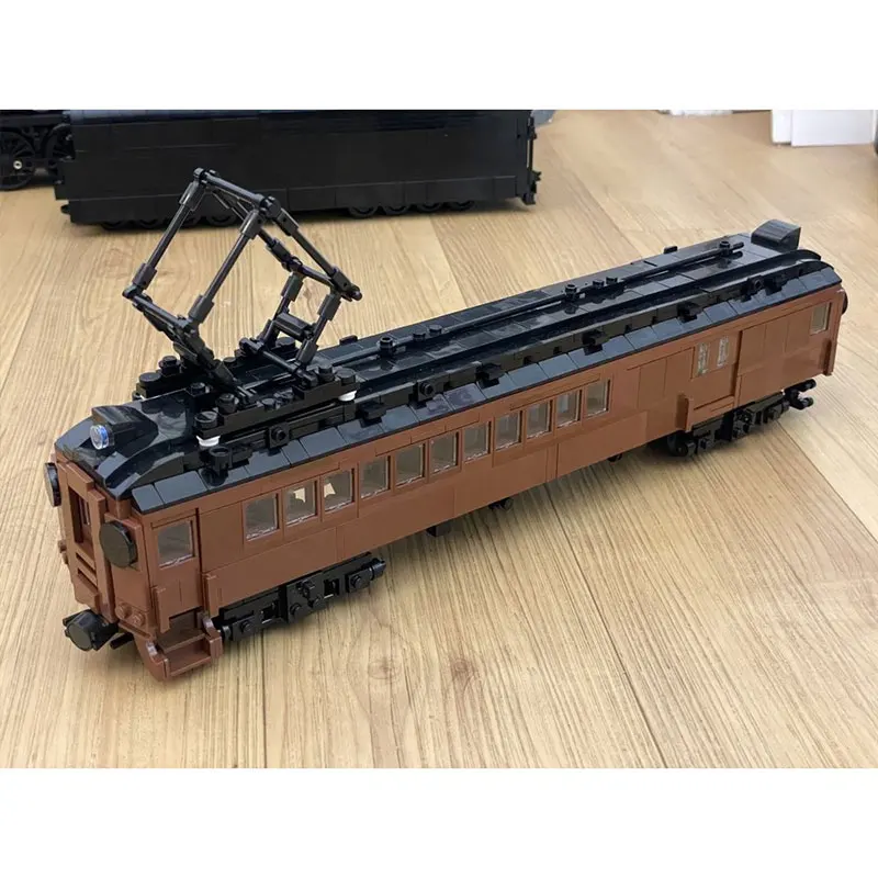 1698 قطعة MOC- 208437   1:48 بنسلفانيا السكك الحديدية M/P54 مدرب/مجموعة v4 عالية الدقة بنة نموذج لتقوم بها بنفسك نموذج ، ألعاب الهدايا