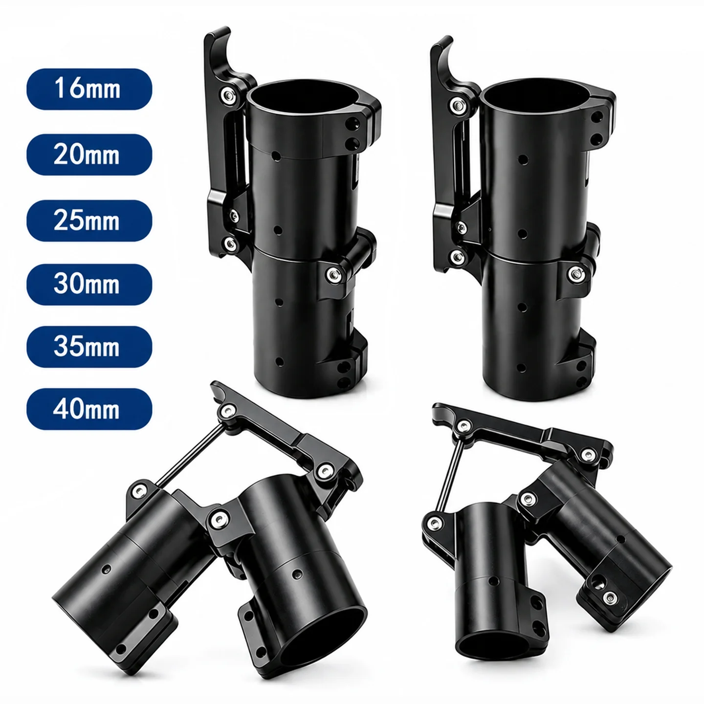 Folded Quick Release Parts 16/20/25/30/35/40/50/60/70/80mm Anti Virtual Folding Arm Carbon Tube Fixed Seat for RC Agriculture UA