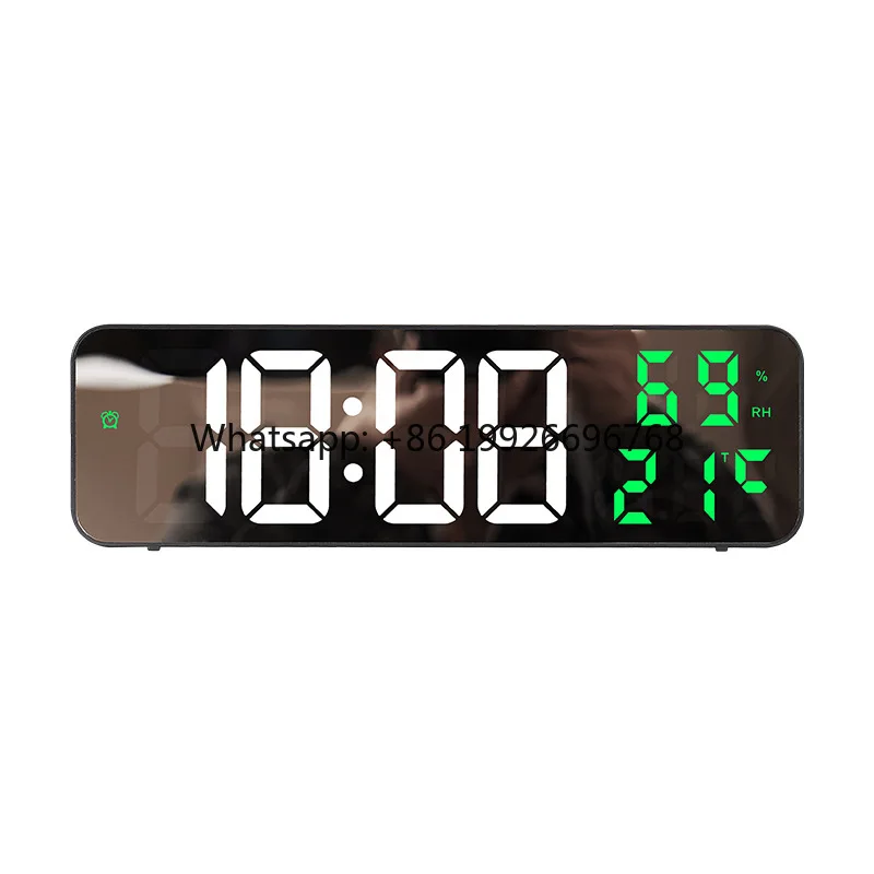 

Large Screen Adjustable Brightness Display Time Week Calendar LED Digital Alarm Clock Table Wall Clock for Home Office Hotel