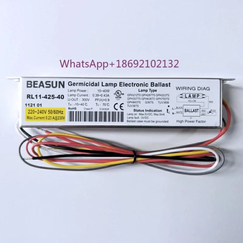 Ballast Électronique À Lampe UV RL1-425-40 RL1-800-100 220-240V PL1-425-40W DC24V