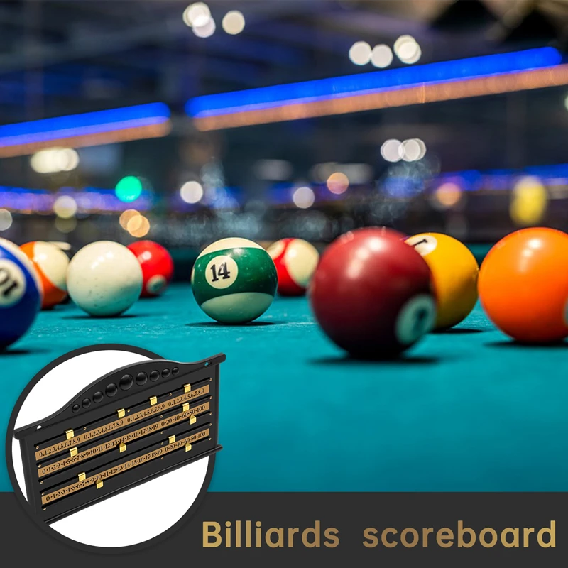 Billiards Scoreboard Snooker Score Recorder Billiard Club Game Recording Board Calculation Number Billiards Accessories