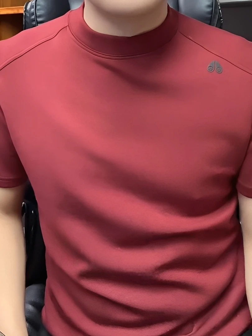 

Мужская модная повседневная футболка с круглым вырезом и флисовой подкладкой, с коротким рукавом, для всех сезонов, удобная, дышащая, из полиэстера.