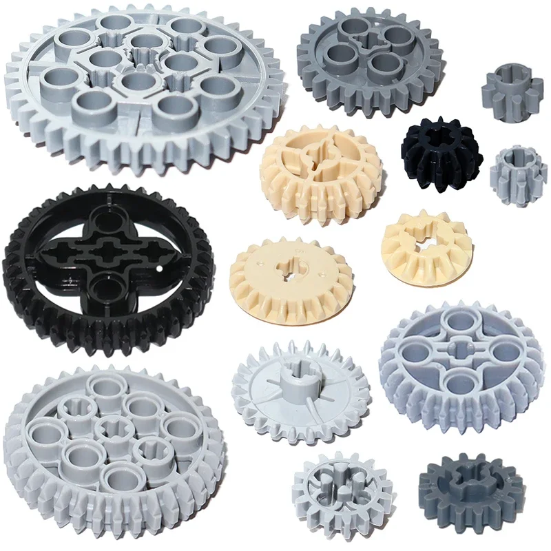 Technical Building Blocks MOC Parts Gear Bulk Bricks 3649 3648 3647 10928 32498 32269 32270 32198 6589 4019 94925 3650 46372