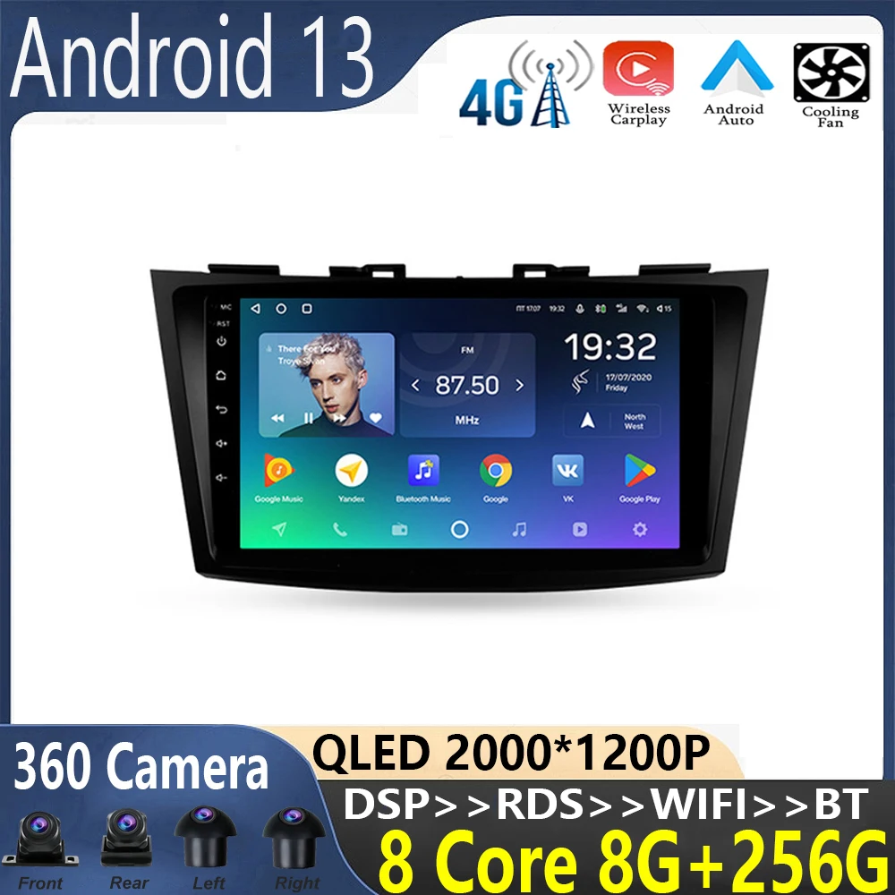 

9 inch For Suzuki Swift 4 2011-2017 Car Radio Multimedia Video Player Navigation stereo GPS Android 13 No 2din dvd tv box