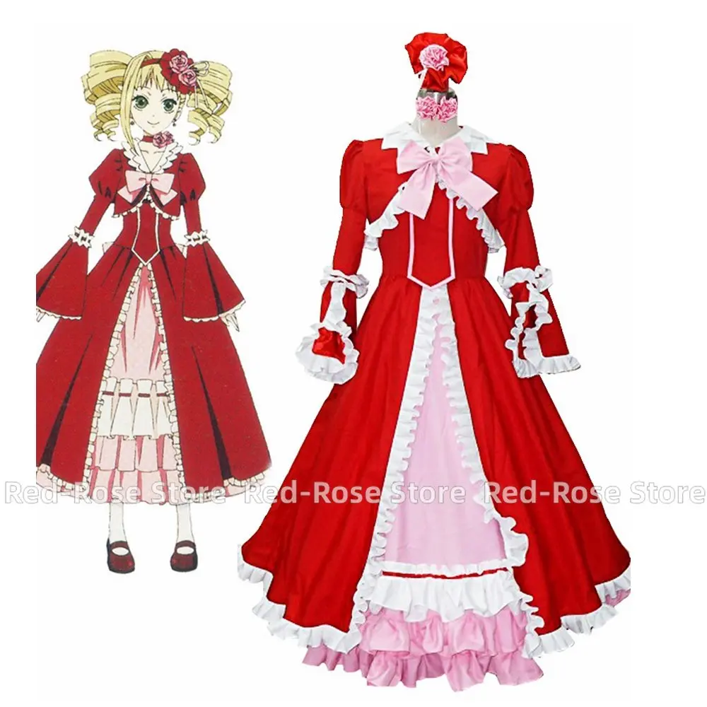 Unisex Anime Cos Elizabeth Ethel Cordelia Midford Lizzy Cosplay Costumes Outfit Halloween Christmas Uniform Custom Size