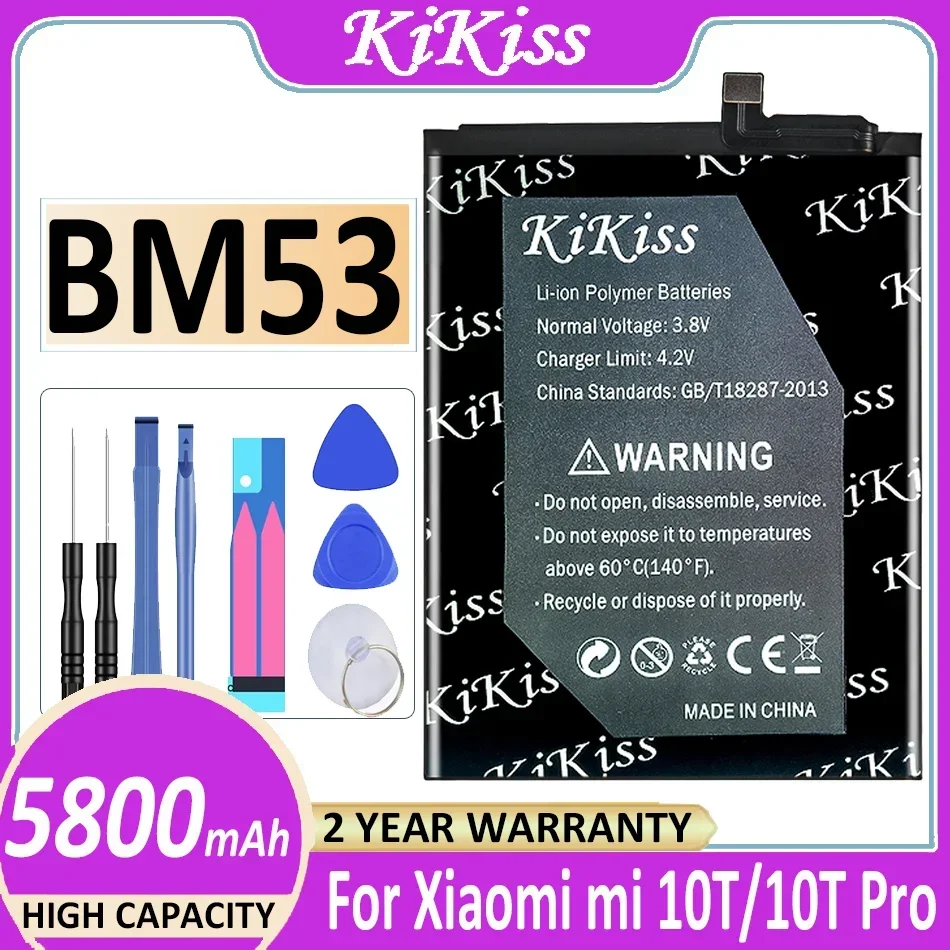 Kikiss batterie bm53 5800mah für xiaomi 10t 10t pro 10tpro bateria