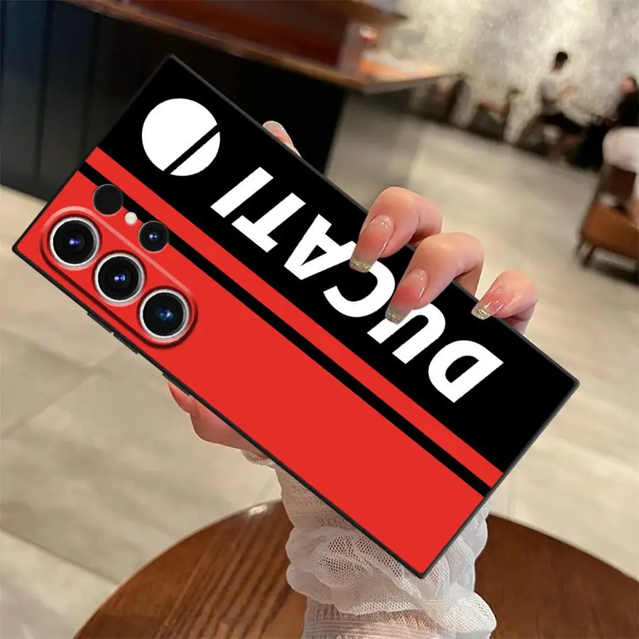 حافظة لهاتف سامسونج جالاكسي S22 S24 + S24 Plus S20 S9 S25 Ultra S25 + S21 S23 FE غطاء هاتف خلفي ناعم كول M-دراجة نارية D-Ducaties #2