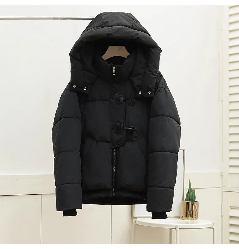 2024 Female New Winter Hooded Solid Parkas Jackets Casual Comforable Warm Windproof Parkas Coat Women Outwear Parkas