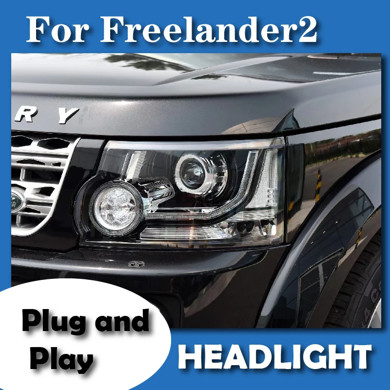 Headlamp for Land Rover Freelander2 Xenon LED Headlight AFS AHL Adaptive 2013-2015 Car Auto Light System