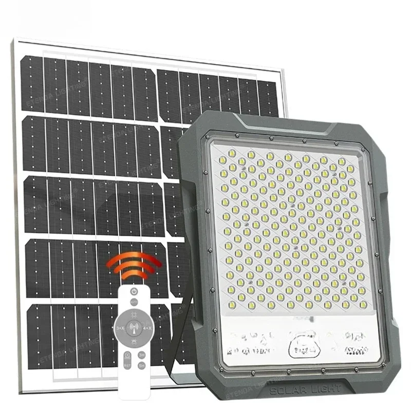 Outdoor Solar Flood Light with Motion Sensor 1200W 1500W Aluminum Solar Flood Light