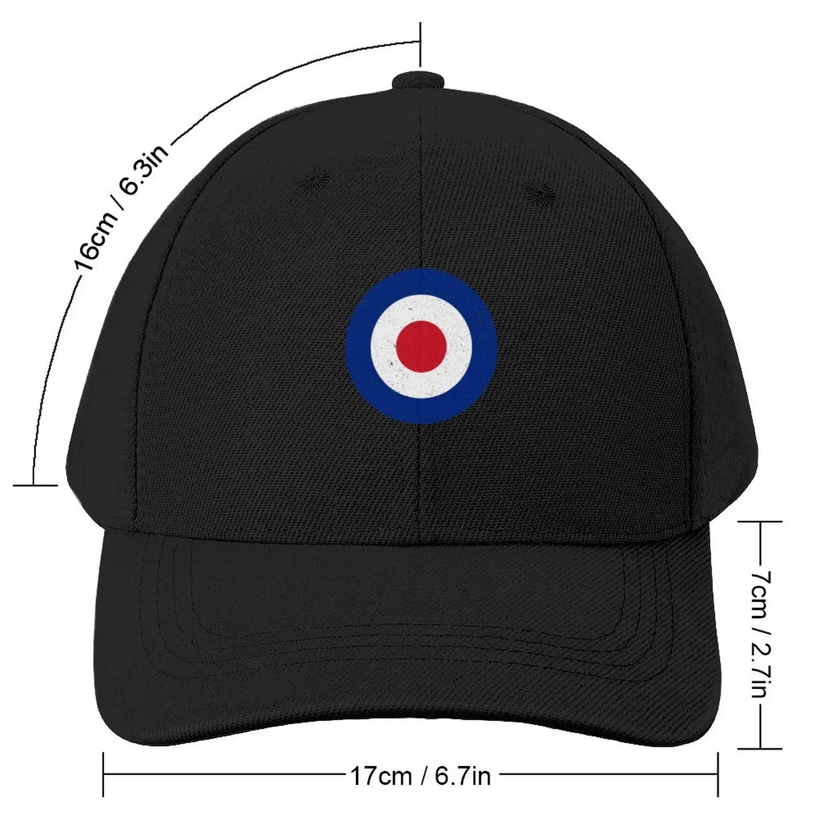 Military Roundel, RAF, Royal Air Force. Military, veteran and pilot gift Baseball Cap Gentleman Hat fashionable Girl Men's