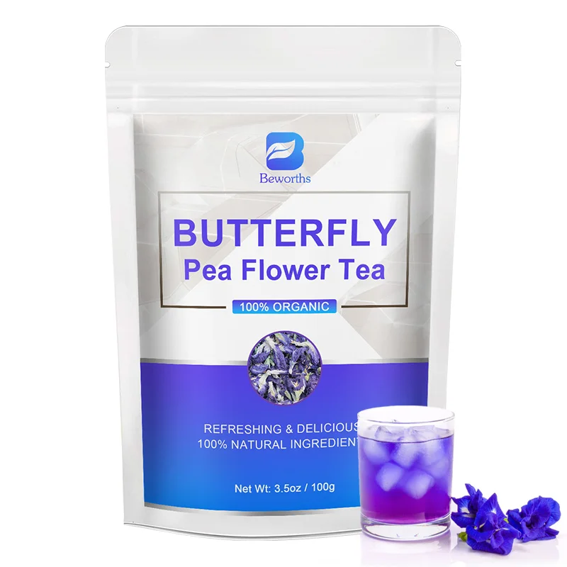 

100% Natural Thai Blue Butterfly Pea Flower Help Detoxification Beauty Soap Wedding Candle Perfume Making DIY Dessert Cake