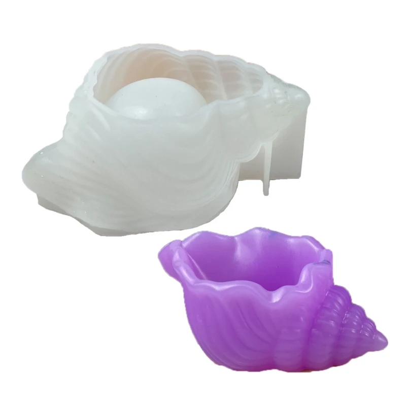 Molde resina silicone caracol concha do mar, decoração exclusiva para casa, molde epóxi, formato conchas