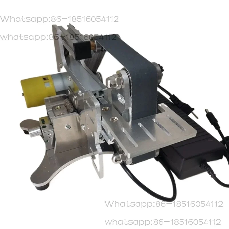 Multifunctional Mini Belt Machine DIY Polishing Grinding Machine Desktop Household Electric Belt Rack Tool 180W