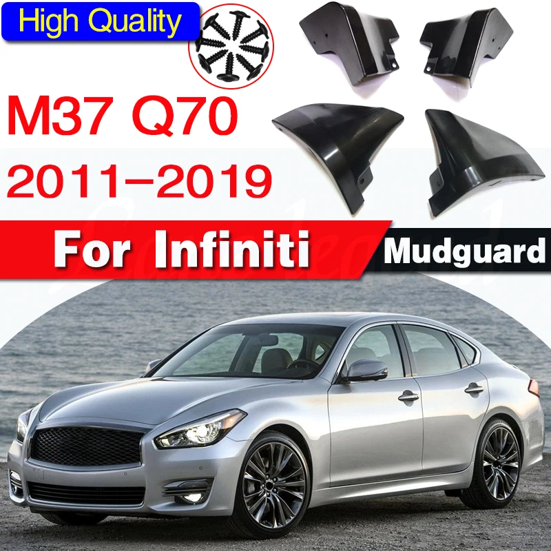 Mudguard For Infiniti M M25 M35h M37 M56 Q70 Q70L Y51 2011-2019 Mudflaps Mudguards Car Accessories Splash Guard Fender 2015 2017