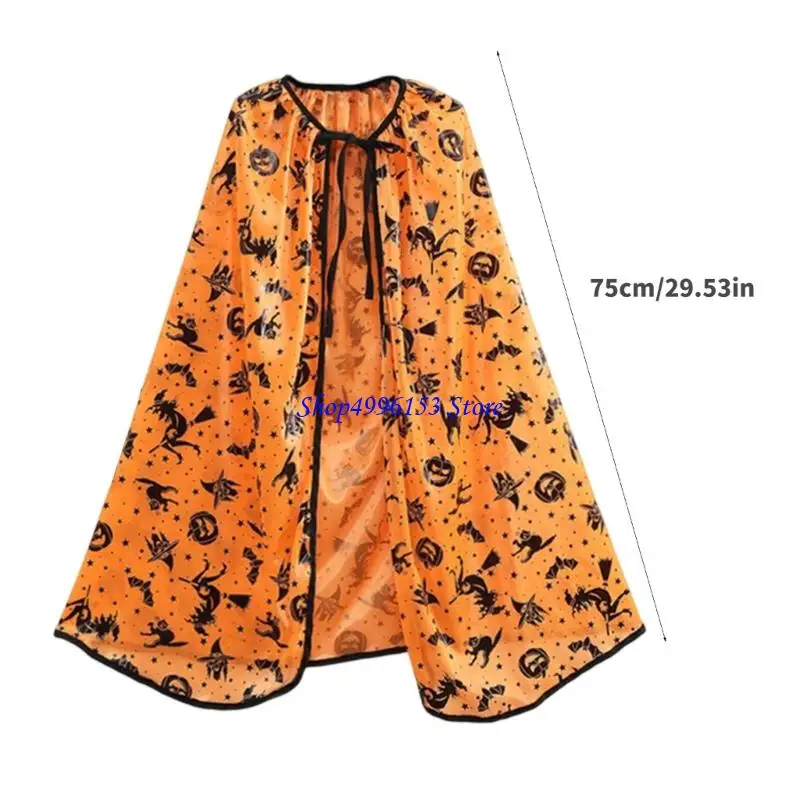 Q0ke Kids Witch Witch Trang phục Trang phục Wizard Cape Witch With Hat Headband và chổi cho các bữa tiệc theo chủ đề Cosplay