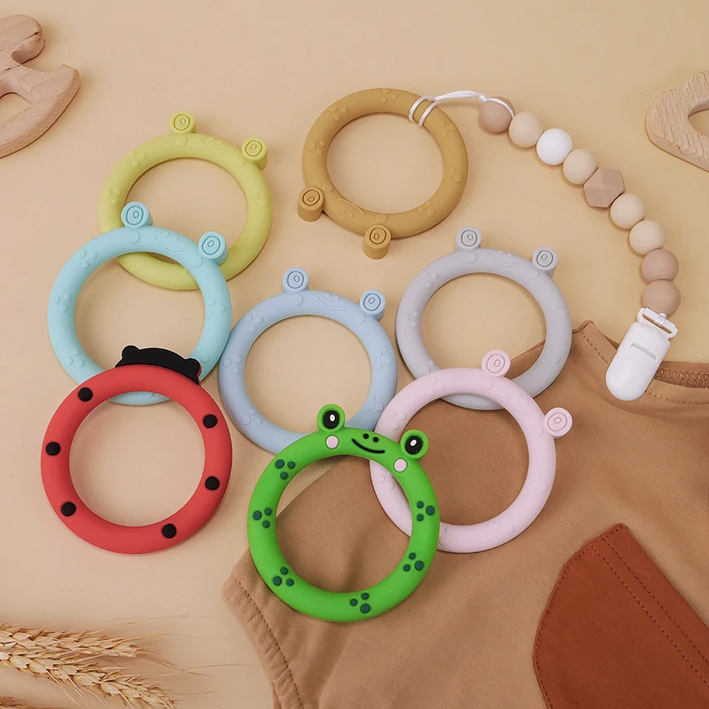 

TYRY.HU 1Pc BPA Free Silicone Tiny Rod Kids Goods Nurse Gift Baby Teething Toy Silicone Baby Teethers Animal cartoon Food Grade