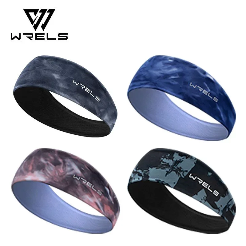 WRELS Running Headband Lightweight Moisture-Wicking Non-Slip Breathable Sweatband Sport Headbands for Running Fitness Basketball