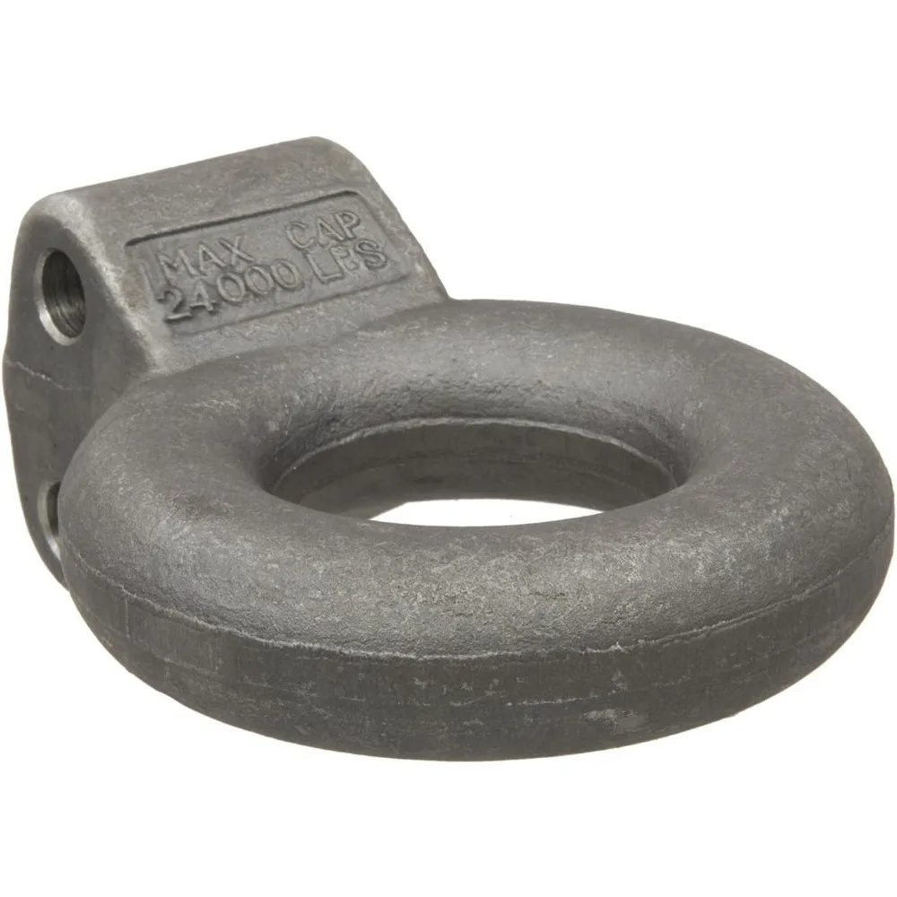 Anneau de Lunette d'attelage de Pintle en acier brut avec un diamètre intérieur de 3 pouces, une capacité de 24 000 lb, nécessite une montage sur canal
