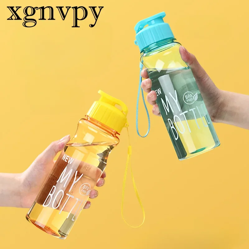 xgnvpy Outdoor sports summer water cup pet plastic cup does not contain BPA food grade material safe and odorless