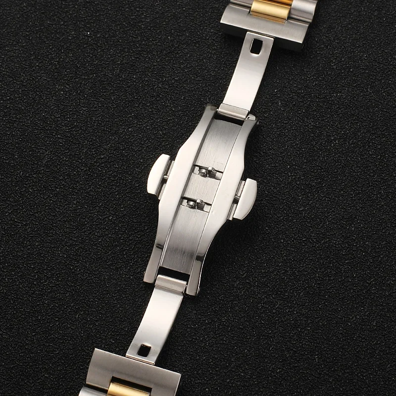 Solid Stainless Steel Watchband 12 13 14 16 17 18mm 19mm 20mm 21mm 22mm Replacement Watch Strap Wristband Arc Interface Bracelet