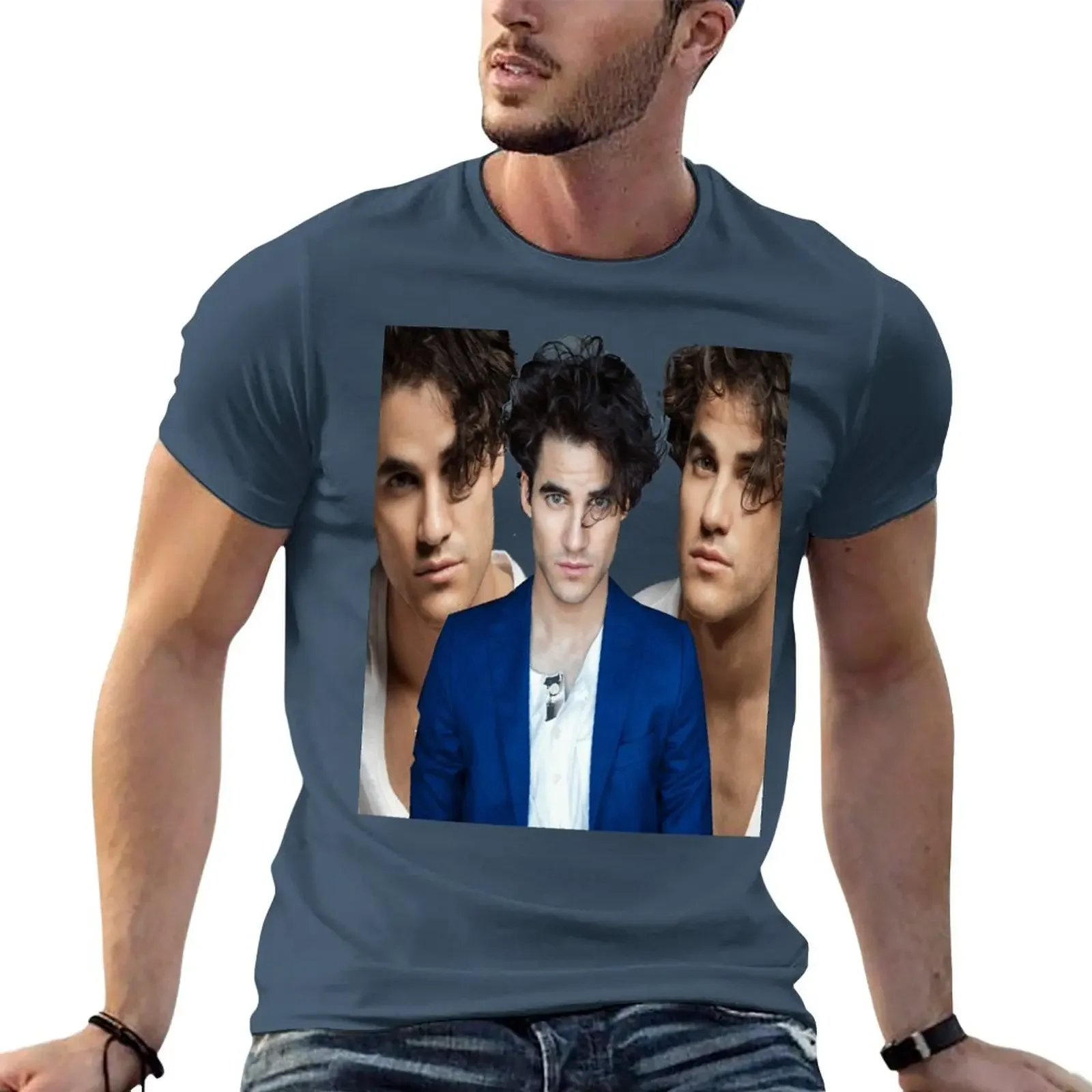 Darren Criss T-Shirt plus sizes korean fashion quick drying fitted t shirts for men