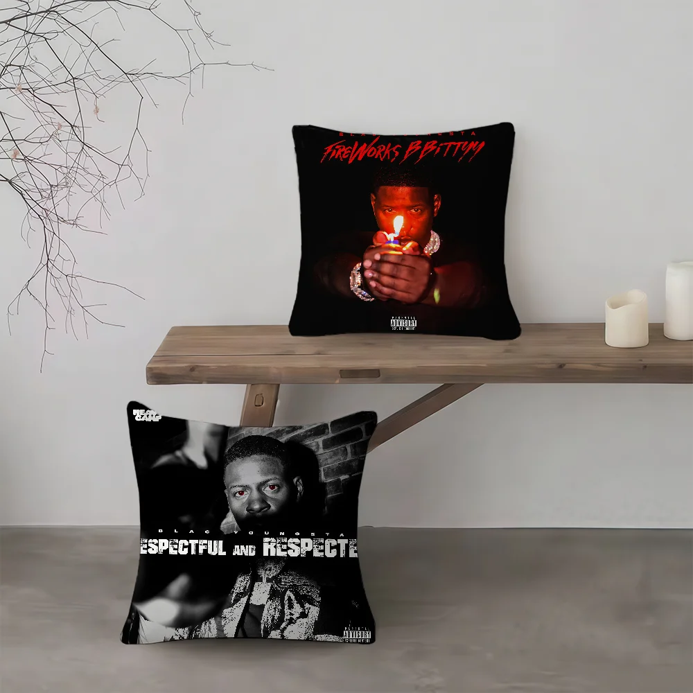 cushion cover Comfort Style Sofa Chair Cushions For Living Room Singer Decor B-Blac  Fashionable Youngsta Gift