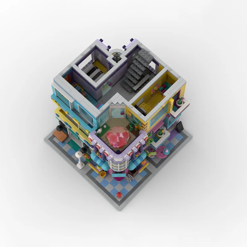 2566PCS Modular Main Street Building City Center Street View Model Moc DIY Education Model Building Blocks Creative Assembly Toy