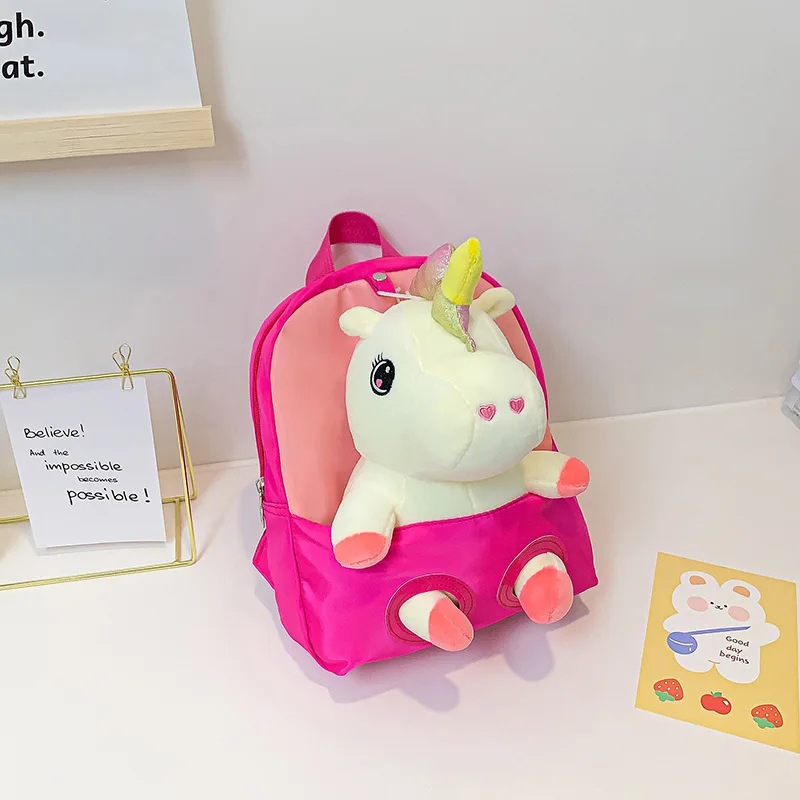 New Cartoon Pony toddler backpack Cute Plush Doll backpacks for girls Lovely child backpack Small shoulder bag for kindergarten