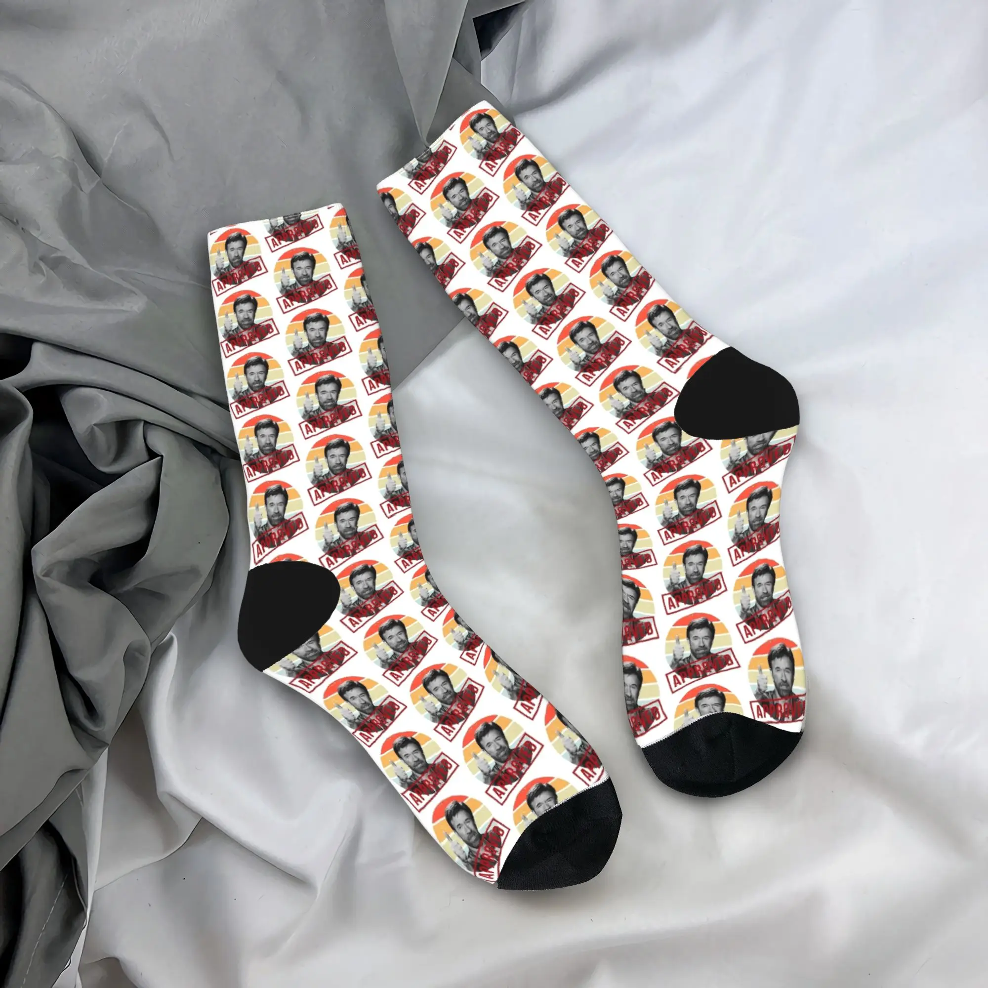 

Chuck Norris Approved Socks Winter Stockings Casual Men's Breathable Socks Design Running Sports Anti Bacterial Socks