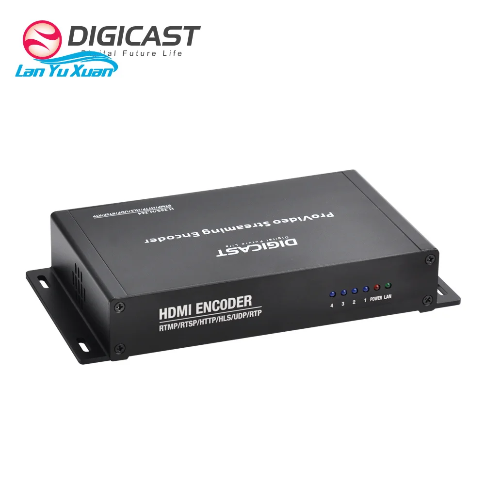 DIGICAST H.264 H.265 HD 4-Channel HDTV to HTTP RTSP UDP for Encoder with up to 60fps and Web-Based Management