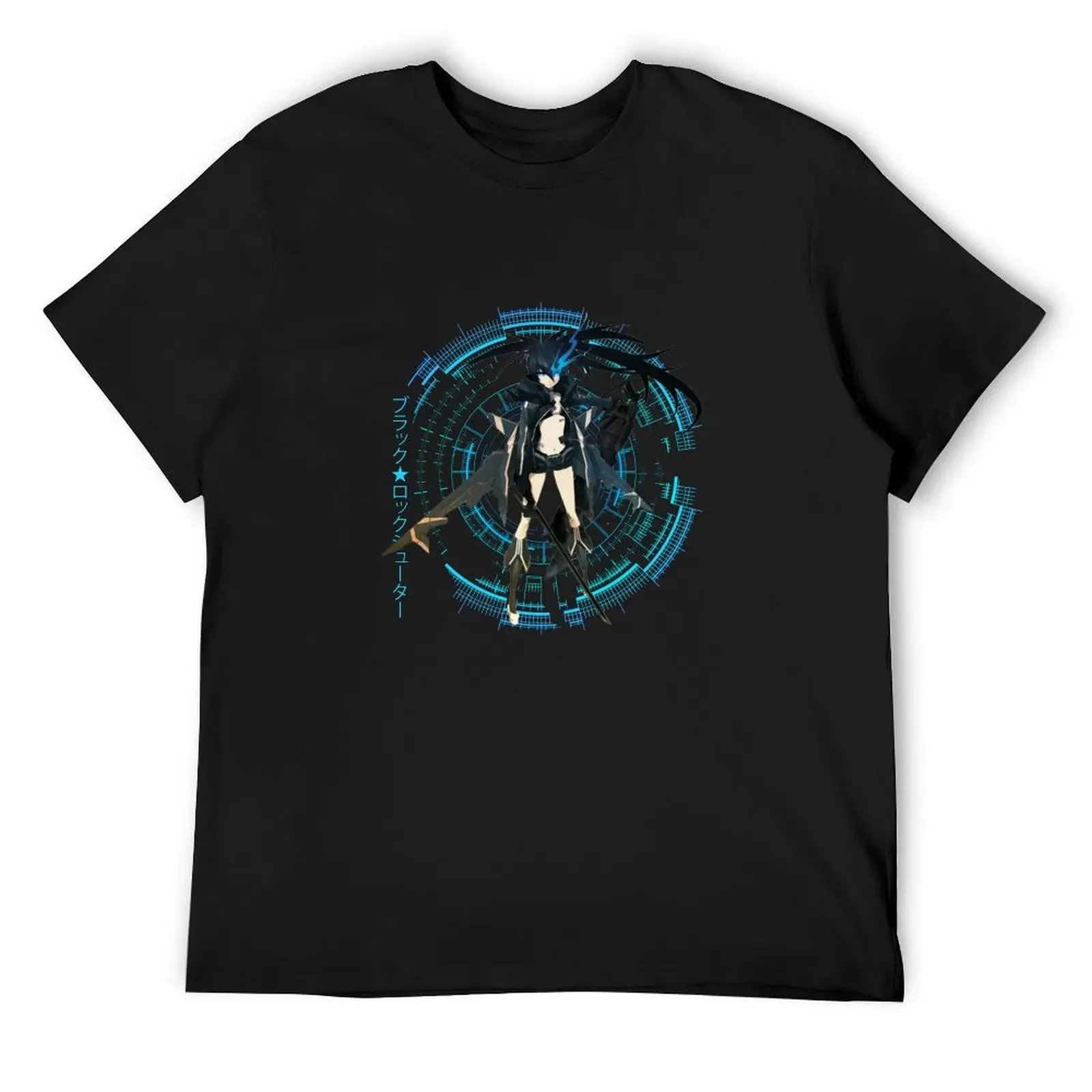 

Enigmatic Fighter Black Rock Shooter's Mystical Aura T-Shirt funny meme t-shirts topping anime t shirts mens white t shirts