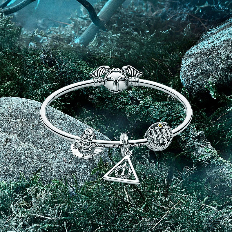 Heißes Spielzeug Harry Potter Charms Perlen 925 Sterling Silber fit Pandora Armbänder Frauen 925 Silber Anhänger Perlen Schmuck heißes Geschenk