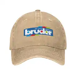 Bruder Spiel Logo Print Graphic Casual Denim cap Knitted hat Baseball cap