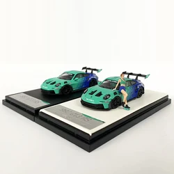 Aurora 1:64 Model Car RWB992 GT3 RS Alloy Die-Cast Sport Vehicle -FALKEN Coating