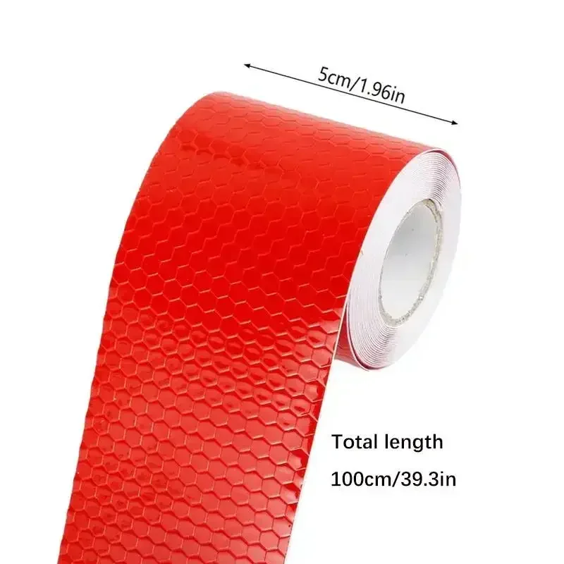 5cmX1m Car Reflective Tape Decor Decals Car Warning Safety Reflectante Tape Film Car Reflector Sticker Car Access Exterior
