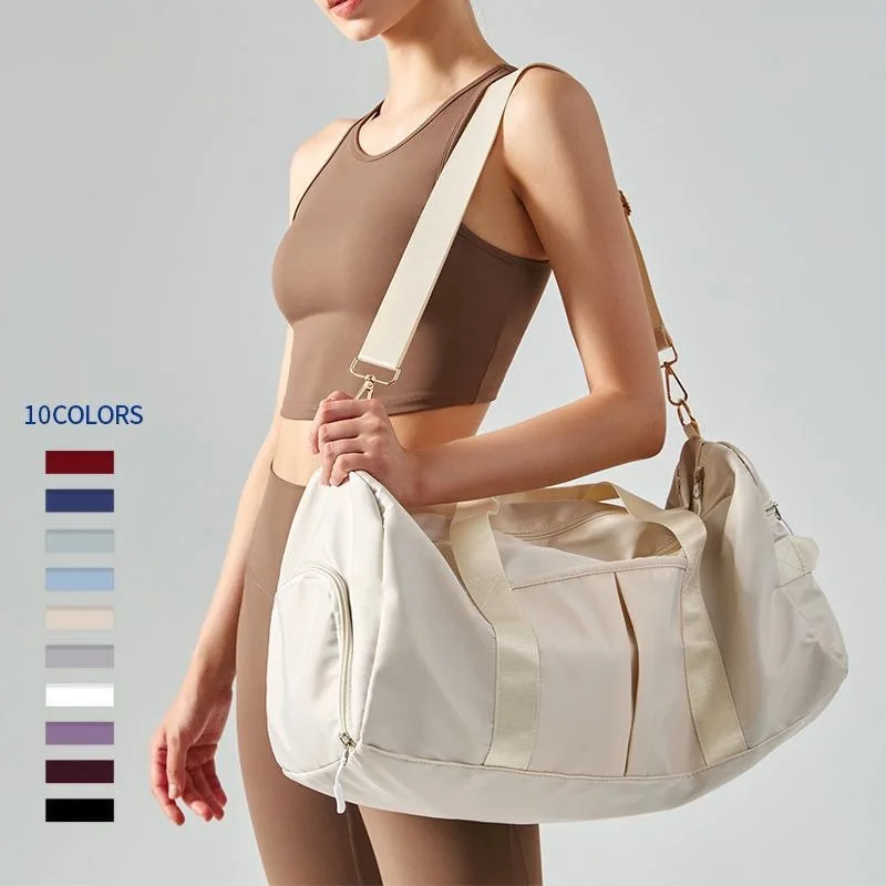Waterproof Gym Duffle Bag Large Capacity Travel Sports Bag with Shoe Compartment Yoga Fitness Bag