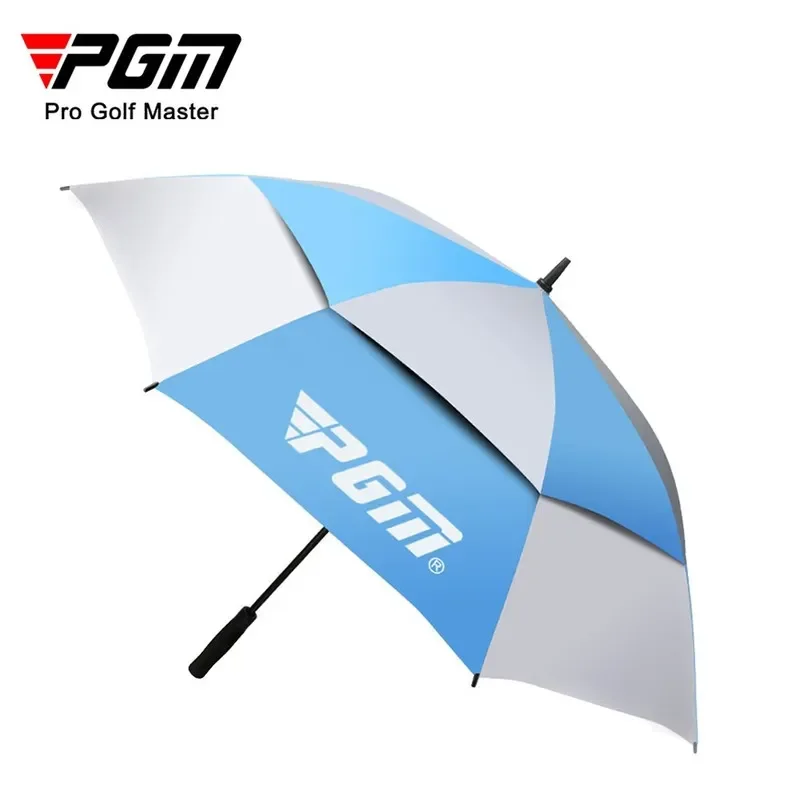 PGM-Guarda-chuva de golfe à prova de chuva de camada dupla, impermeável, material de fibra de vidro, primavera e verão, automático e manual, YS003