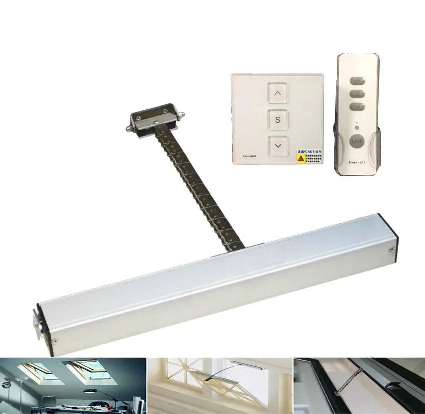 NF AC220V Automatic Window Actuator Opener Work With WIFI Tuya Switch Y Remote 400N Single Chain Electric Greenhouse Home Automa