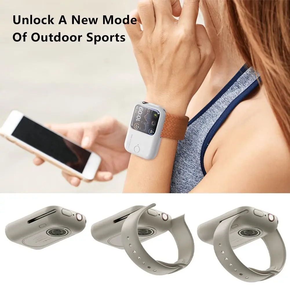 Portable Mini Apple Smartwatch Wireless Sports Charging Case iWatch Mobile Power Watch accessory