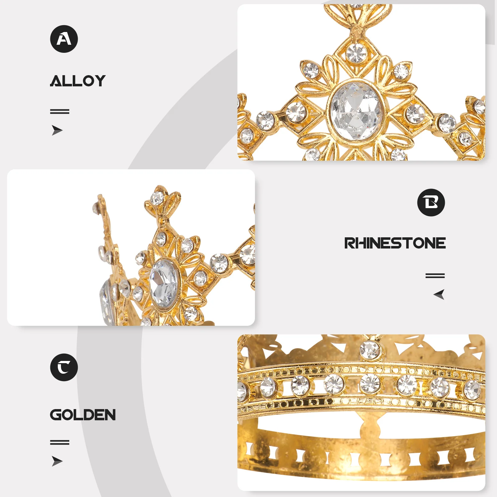 

Золотой детский головной убор, детская корона на день рождения, детская корона на день рождения, десертный стол, декор для торта, благородная очаровательная принцесса