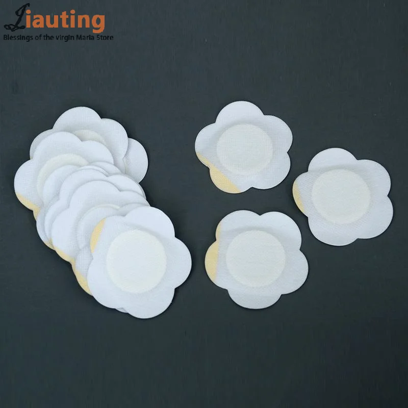 50 ชิ้น/เซ็ตเปลี่ยนทิ้งน้ํามันละหุ่ง Pack Self-Adhesive กาวสติกเกอร์ Seepage ทน Belly ปุ่มป้องกัน