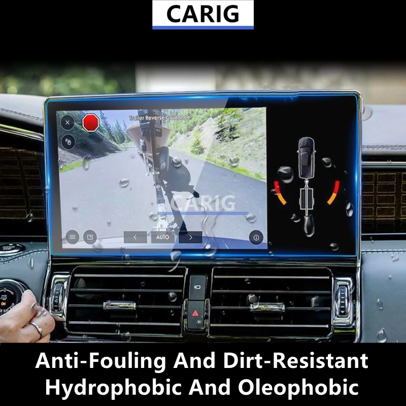 For LINCOLN NAVIGATOR 22-24 Navigation Screen HD Tempered Glass Protective Film Anti-scratch Accessories Refit