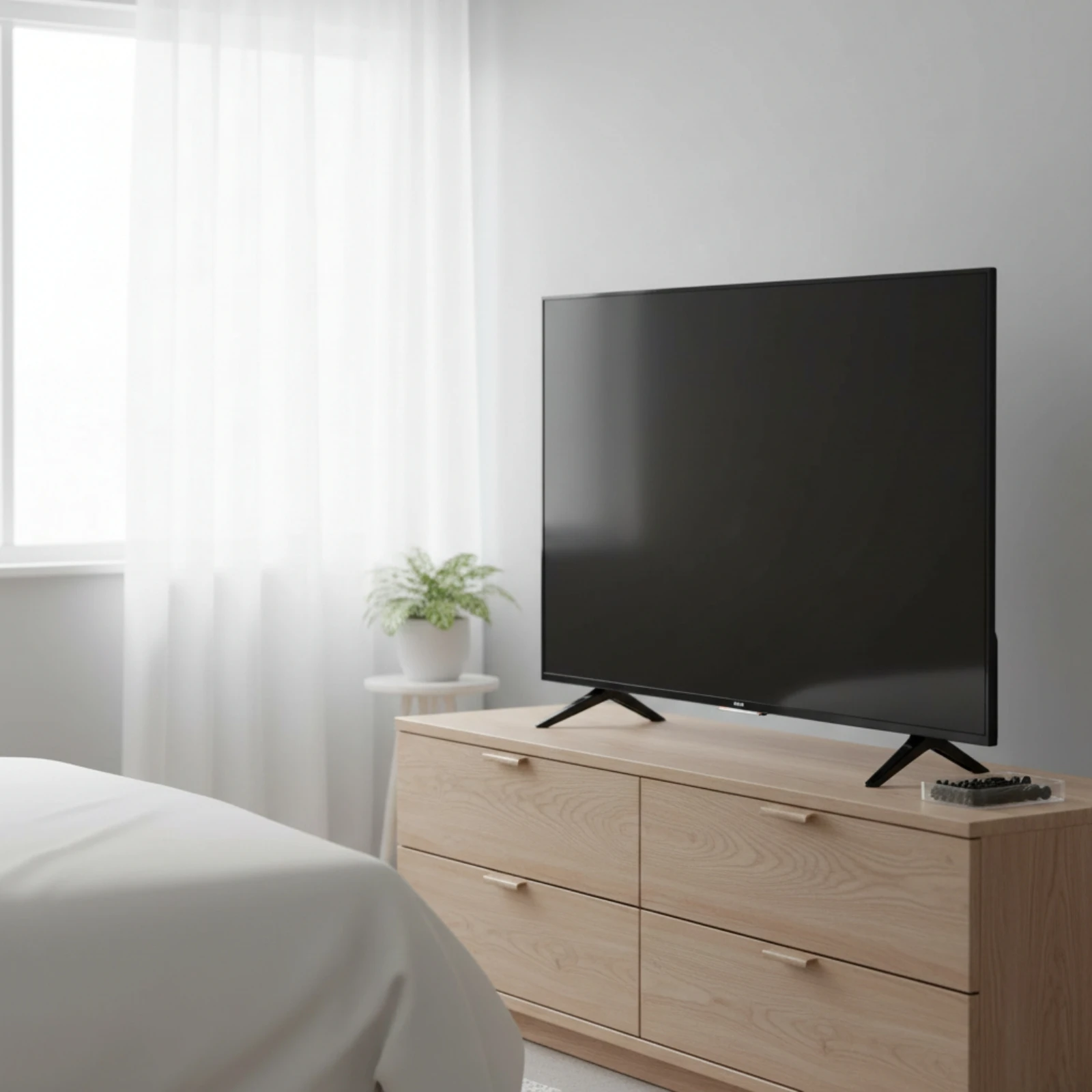 TV Stand Legs Easy Install TV Stand Legs with Screws Stable Glossy for Renters, Living Room, Rental Homes