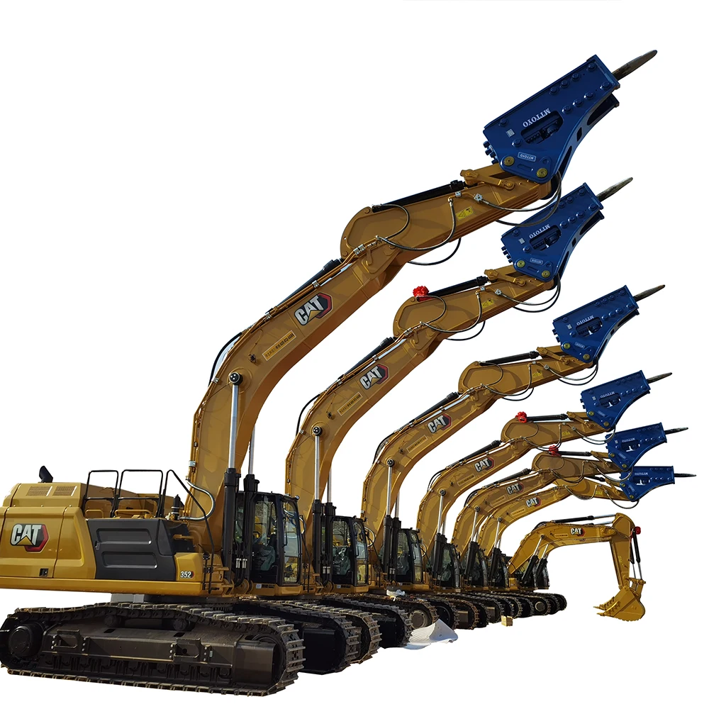 Fabbriche cinesi MTTOYO120 MTTOYO125 MTTOYO135 MTTOYO140 MTTOYO150 40 tonnellate SST Martello demolitore idraulico con scalpello