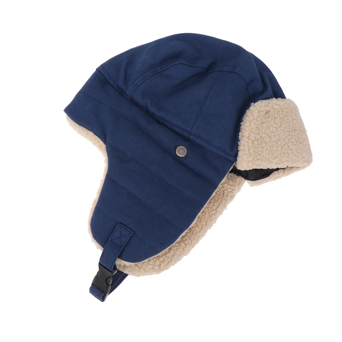 

Warm Faux Winter Earflap Cap Adjustable For Skiing Snowboarding Hiking Camping Cycling Outdoor Winter Warm For Men Women