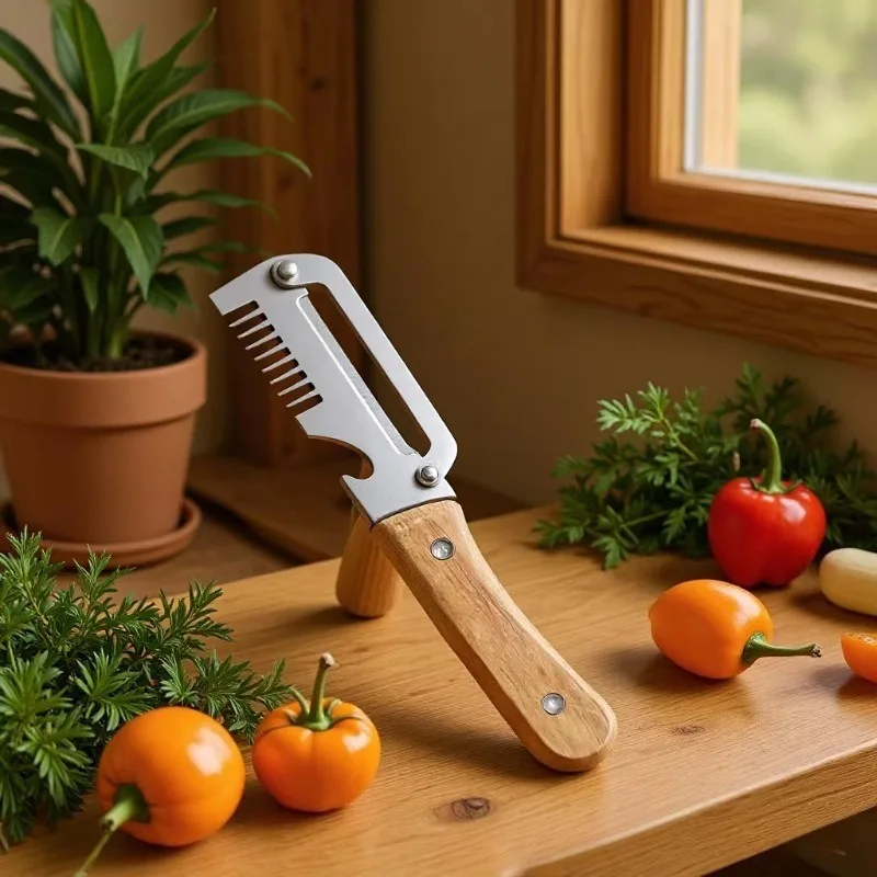 New Arrival Multi purpose Stainless Steel Scallion Chopper Household Kitchen Veggie Fruit Peeler Shredder Peeling Knife