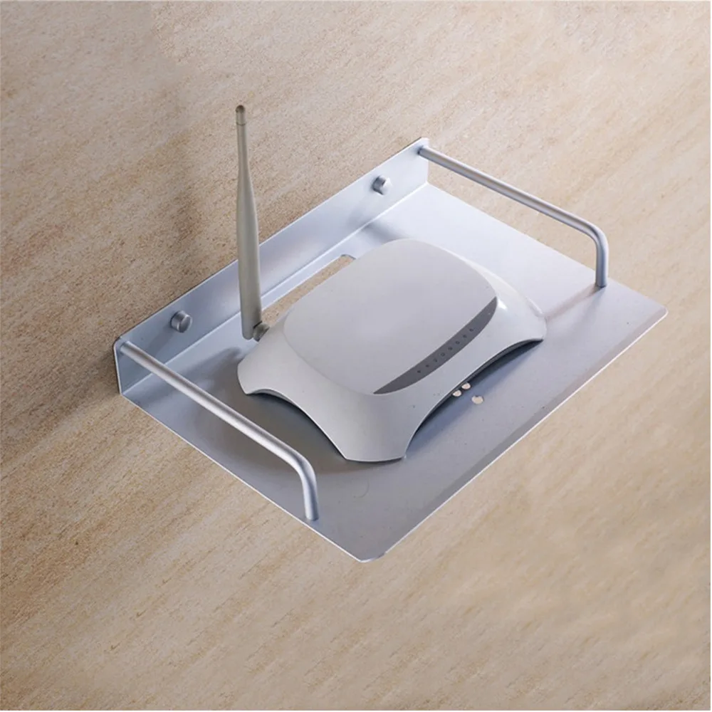 Multipurpose Projector Holder Metal Wall Mount Router Rack Practical Router Shelf Projector Shelf for Living Room Bedroom