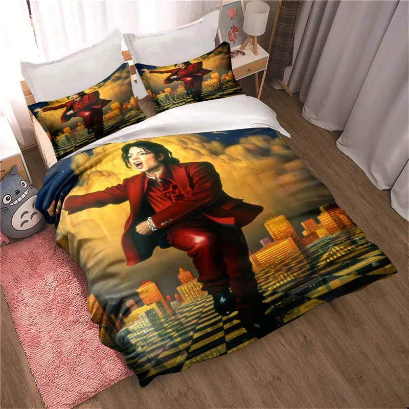 Michael Jackson printed Bedding Sets exquisite bed supplies set duvet cover bed comforter set bedding set luxury birthday gift