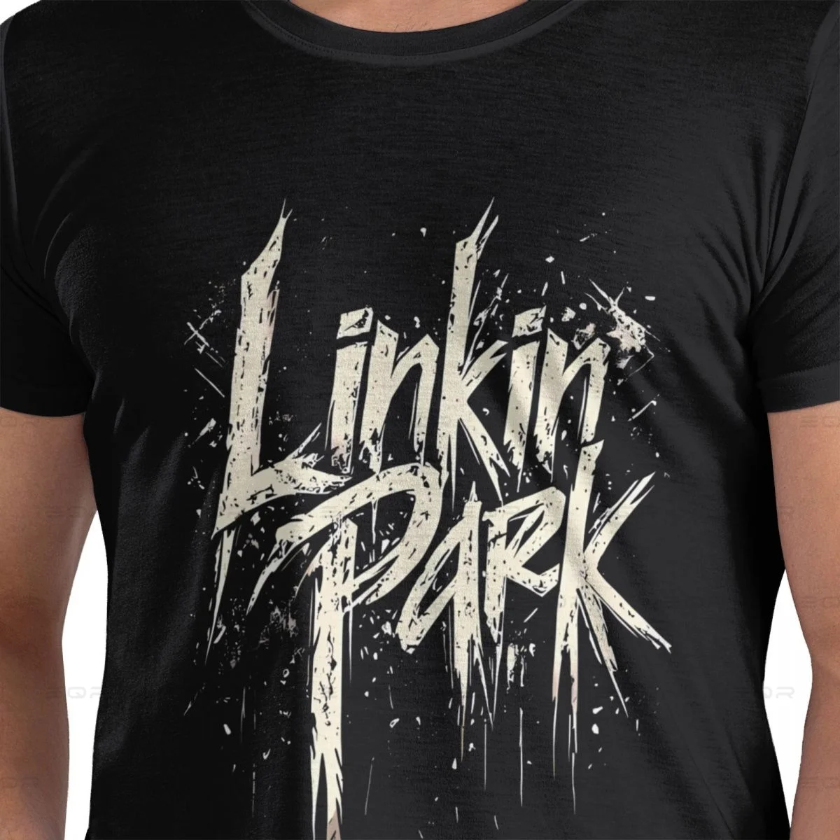 The Linkin Park Men's round neck T-shirt,Modern,Oversized print Tee Shirt,Short Sleeve T shirt all the year round Gift